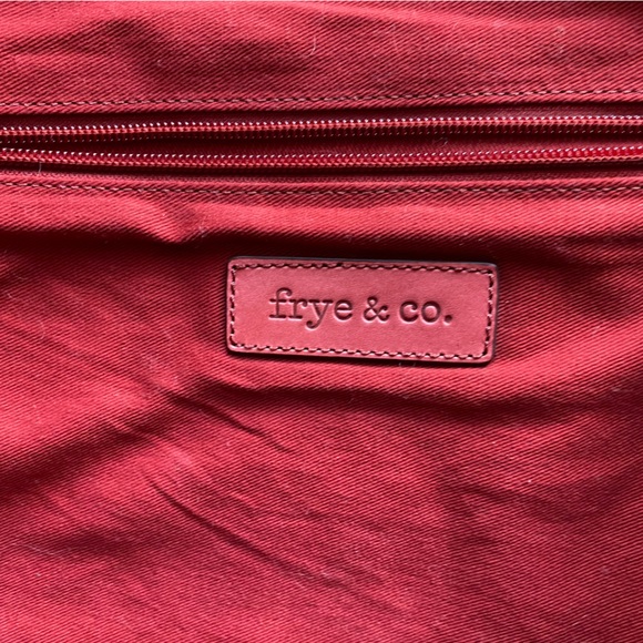 Frye Bordeaux Color Leather Tote/Handbag - Picture 9 of 16